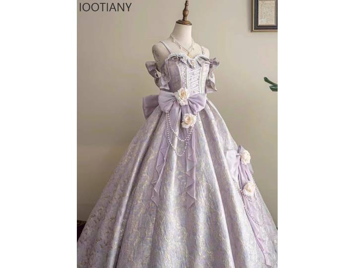 Robe de soirée Lolita de luxe, tenue de soirée de Banquet d'anniversaire, sans manches, bretelles, taille haute, princesse élégante, Y2k, 2025