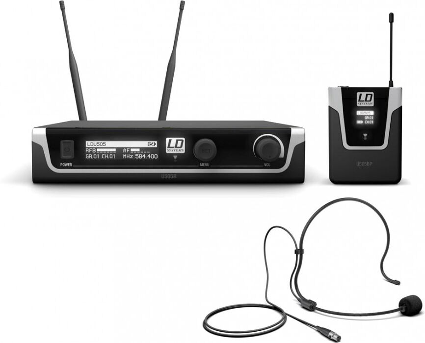 LD Systems U505 Bph Funkmikrofon System Mit Bodypack Und Headset
