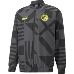 Puma, Herren, Laufjacke, BVB Prematch Jacket (S), Schwarz