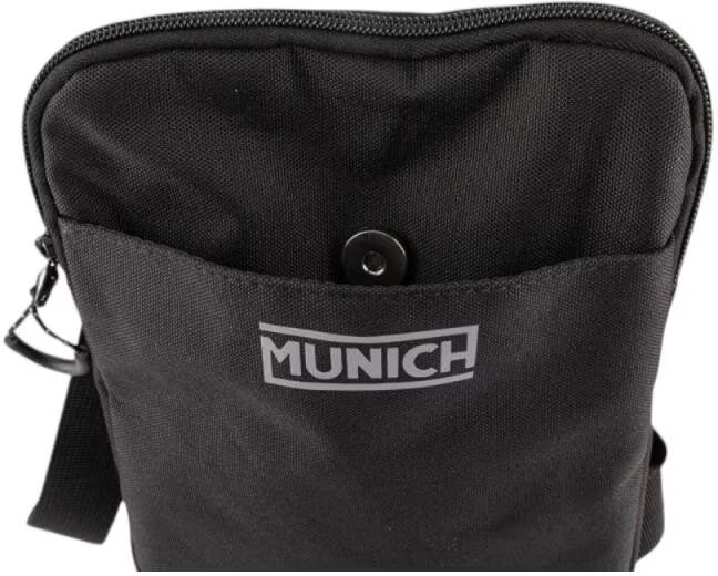 Bandolera Munich Gym Crossbody Slim Negra - Modelo 6578064 Negro Talla Única Hombre