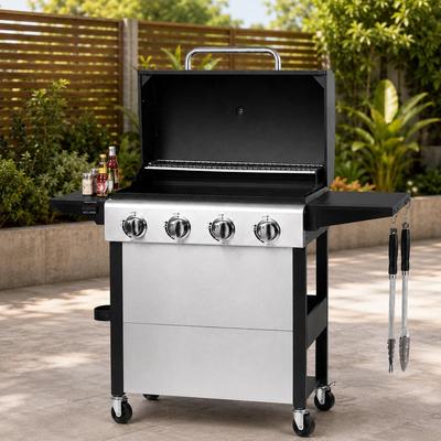 40000 BTU 4-Burner Stainless Steel Propane Gas Grill