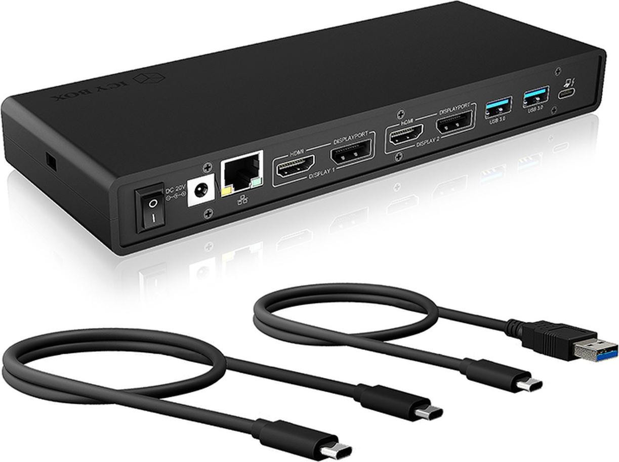 ICY BOX IB-DK2245AC Dockingstation met video-uitgang