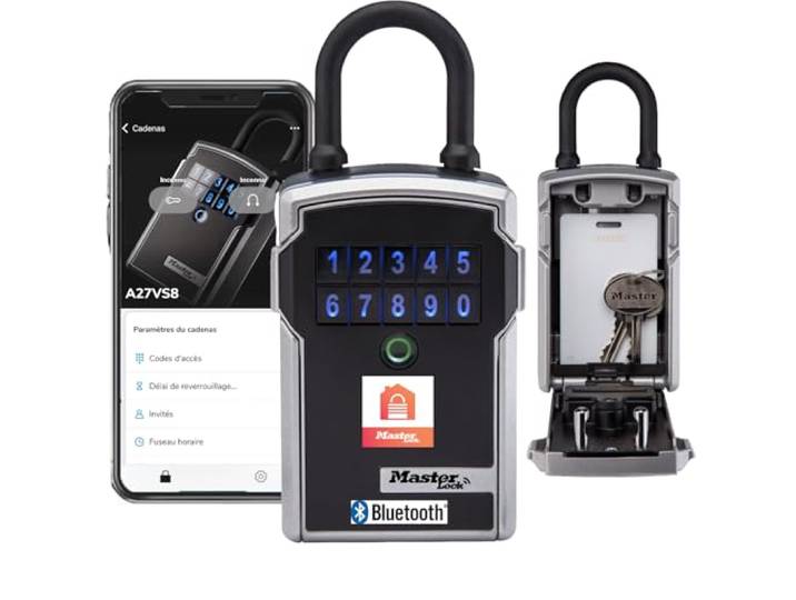 Master Lock Verbonden Sleutelkluis [Toegang met Bluetooth of combinatie] [Beugel] [Buiten] - 5440EURD - Select Access Smart Sleutelkast