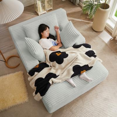 Oversized Chaise Lounge Chair Indoor, Corduroy Upholstered Modern Sofa Couch