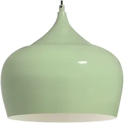 Bamyum Pendelleuchte Kreis, Ø30 cm, Metall Hängelampe, Minzgrün Lampe