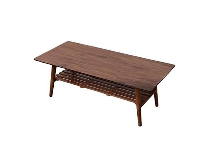 YCCHAH Wohnzimmermöbel, moderne zentrale Tischbeine, Möbel für Familienzimmer, ovale Form, aus Walnuss, niedriges Holz mit Aufbewahrung, Beistelltische Wohnzimmer (C)