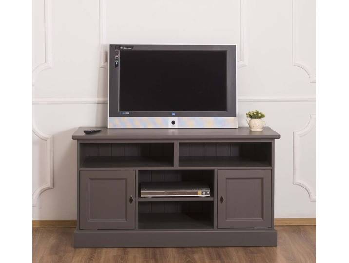 TV-Kommode aschbraun im Landhausstil