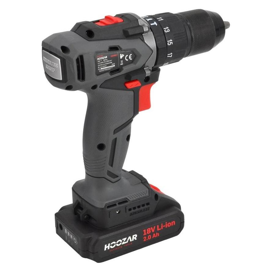 Hoozar WKRĘTARKA BEZSZCZOTKOWA 18V 2x2.0Ah 45 N.m. CD20BL (Schrauber) (AW06001)