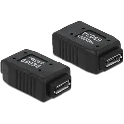 DELOCK Adapter USB micro-A+B Buchse zu USB micro-A+B Buchse