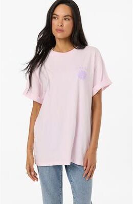 O'Neill s Heritage Daisy Oversized T-Shirt in Pink, Size Medium
