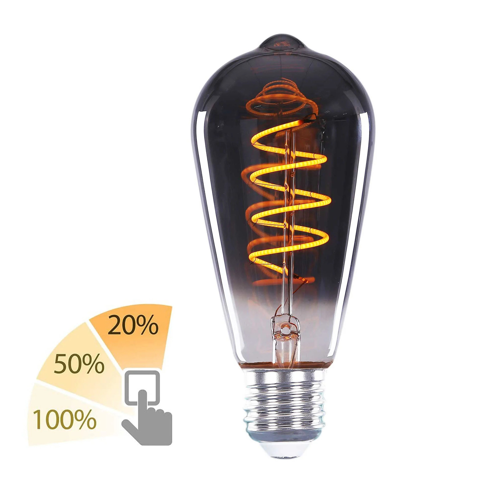 Highlight LED ST64 Lamp, 6W, 150LM, 2200K, Rook