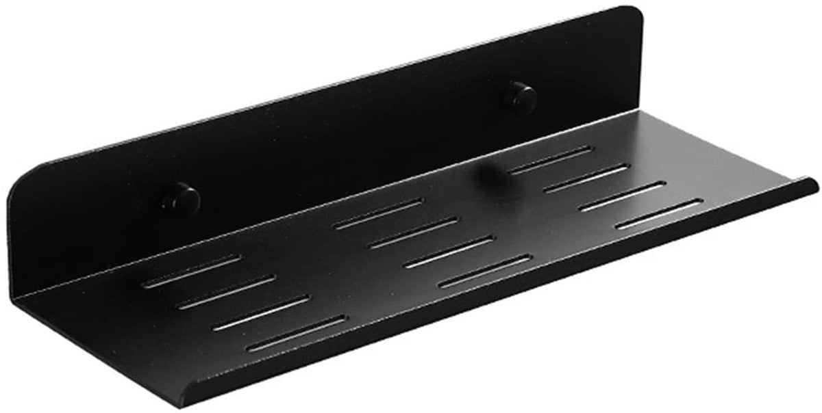 Omgoods Zwarte aluminium wandplank voor badkamer en keuken