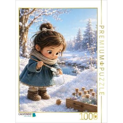 CALVENDO Puzzle Die Farbe des Frostes | 1000 Teile Lege-Größe 64x48cm Foto-Puzzle für glückliche Stunden