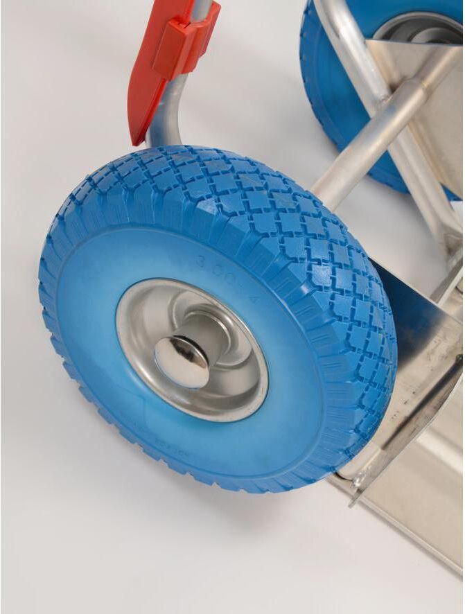Sackkarre "MAPO", bunt (silberfarben, orange, blau), H:130cm, Aluminium, Sackkarren, Sackkarre silberfarben, orange, blau Einheitsgröße