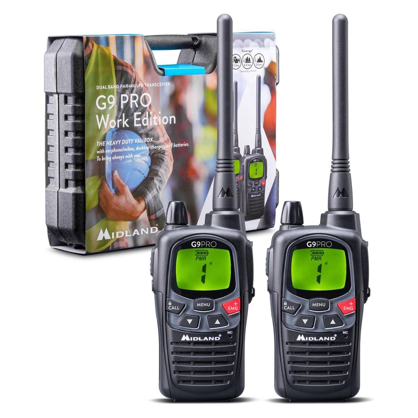 Midland G9 Pro 2er Kofferset (12 km) (C1385.04)
