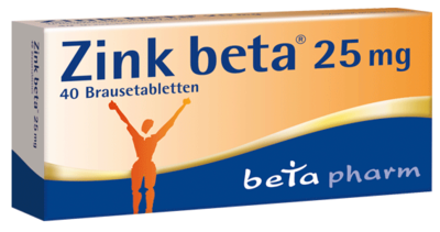 betapharm Arzneimittel GmbH ZINK BETA 25 Brausetabletten 40 St 08690613