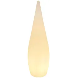 Außen Stand Steck Lampe Fernbedienung Deko Steh Leuchte Strahler Tropfen-Form dimmbar im Set inkl. RGB LED Leuchtmittel