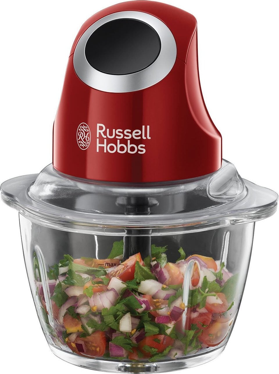 Russell Hobbs Mini-hakapparaat en staande blender Desire, rood, 200 W
