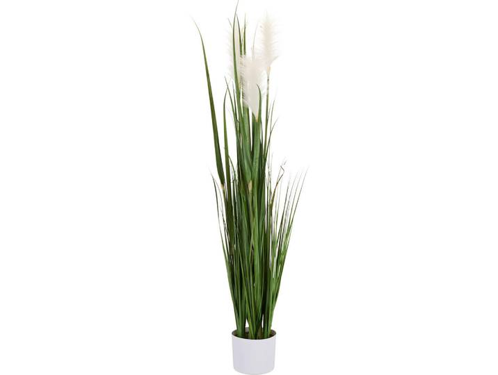Ambia Home Dekogras, Dunkelgrün, Kunststoff, 120 cm, Dekoration, Blumen & Blumentöpfe, Dekogras