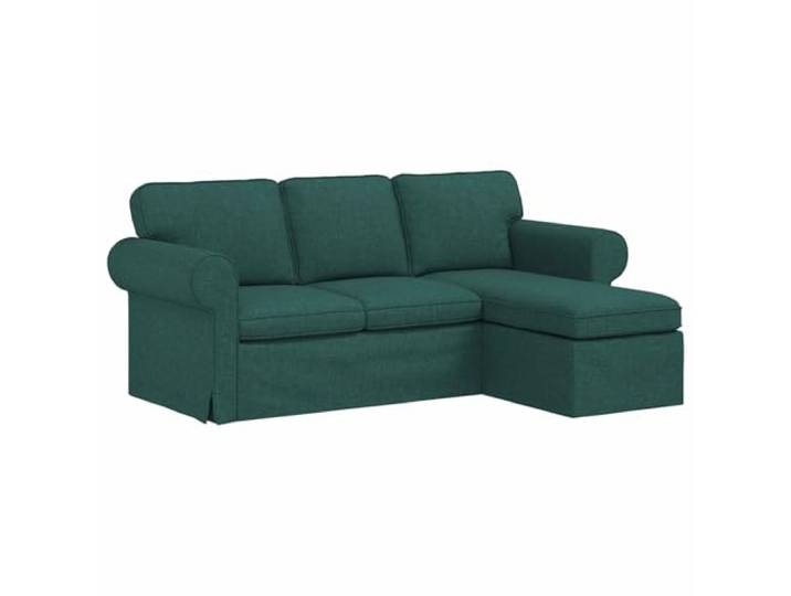 Coespram Modulsofa Dunkelgrün 195x138x80cm Polstersofa mit Metallrahmen Modulare Eckcouch fürs Wohnzimmer mit abnehmbarem Stoffbezug, weichen Polsterkissen und stabilen Kunststoffbeinen.
