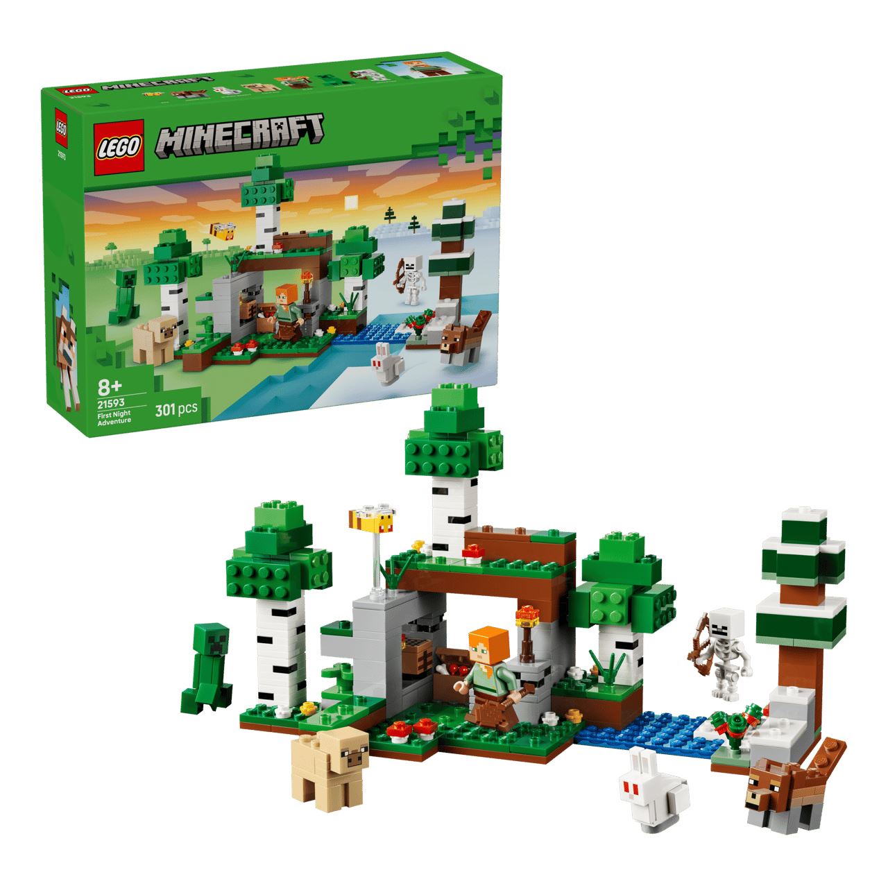 LEGO Minecraft 21593 Erstes Abenteuer in der Nacht