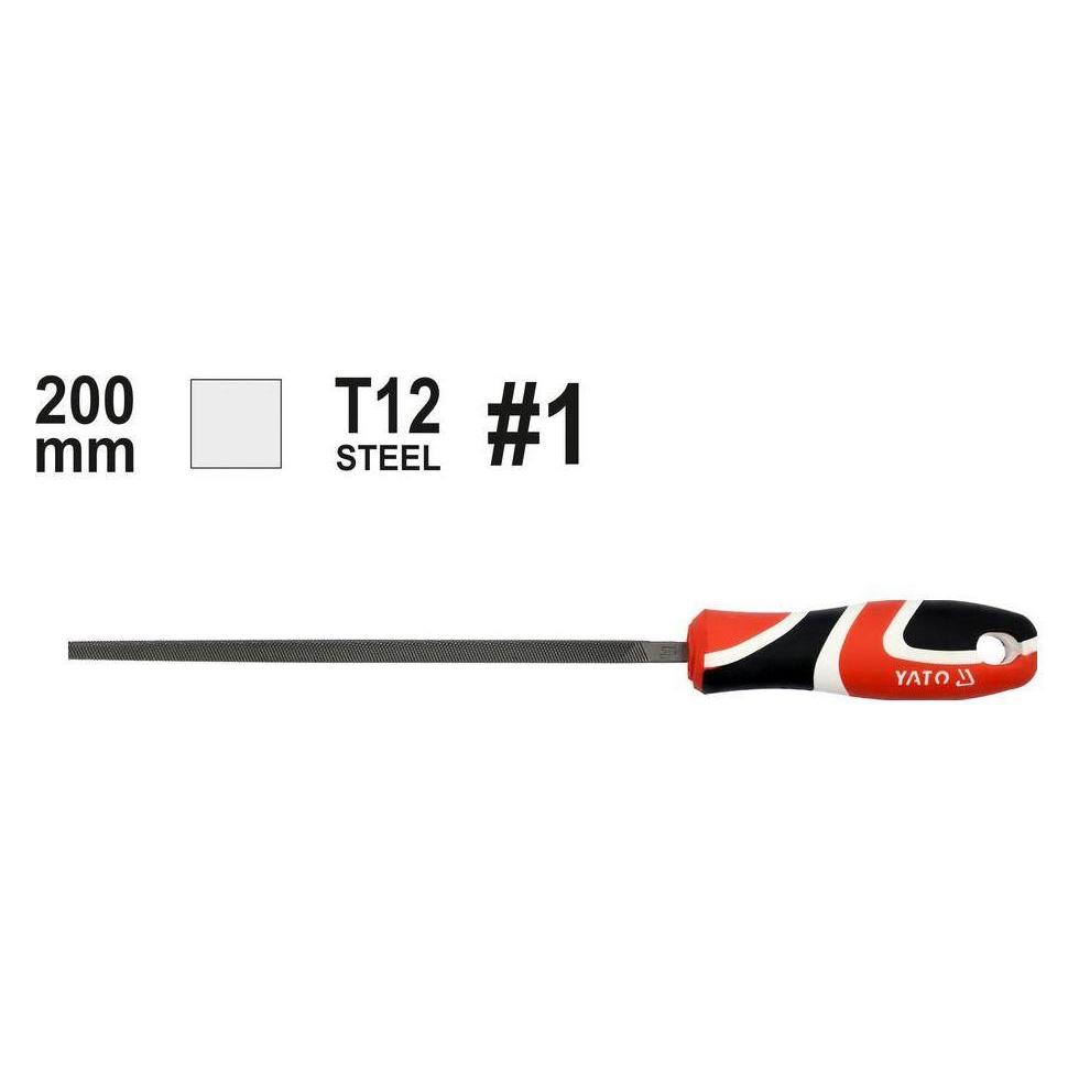 Yato Quadratische Metallfeile 200 mm (YT-62239) (200 mm) (YT-62239)