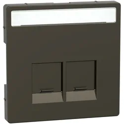Merten Zentralplatte 2f.moccamet MEG4574-6052