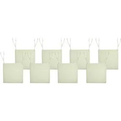 GARTENSTUHLKISSEN 8er-Set Hellgrün 46/46 cm Sassari Premium