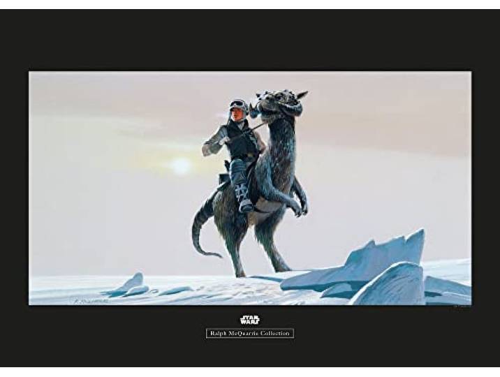 Komar Star Wars Classic RMQ Hoth Tauntaun - Größe: 70 x 50 cm, Wandbild, Poster, Kunstdruck (ohne Rahmen)