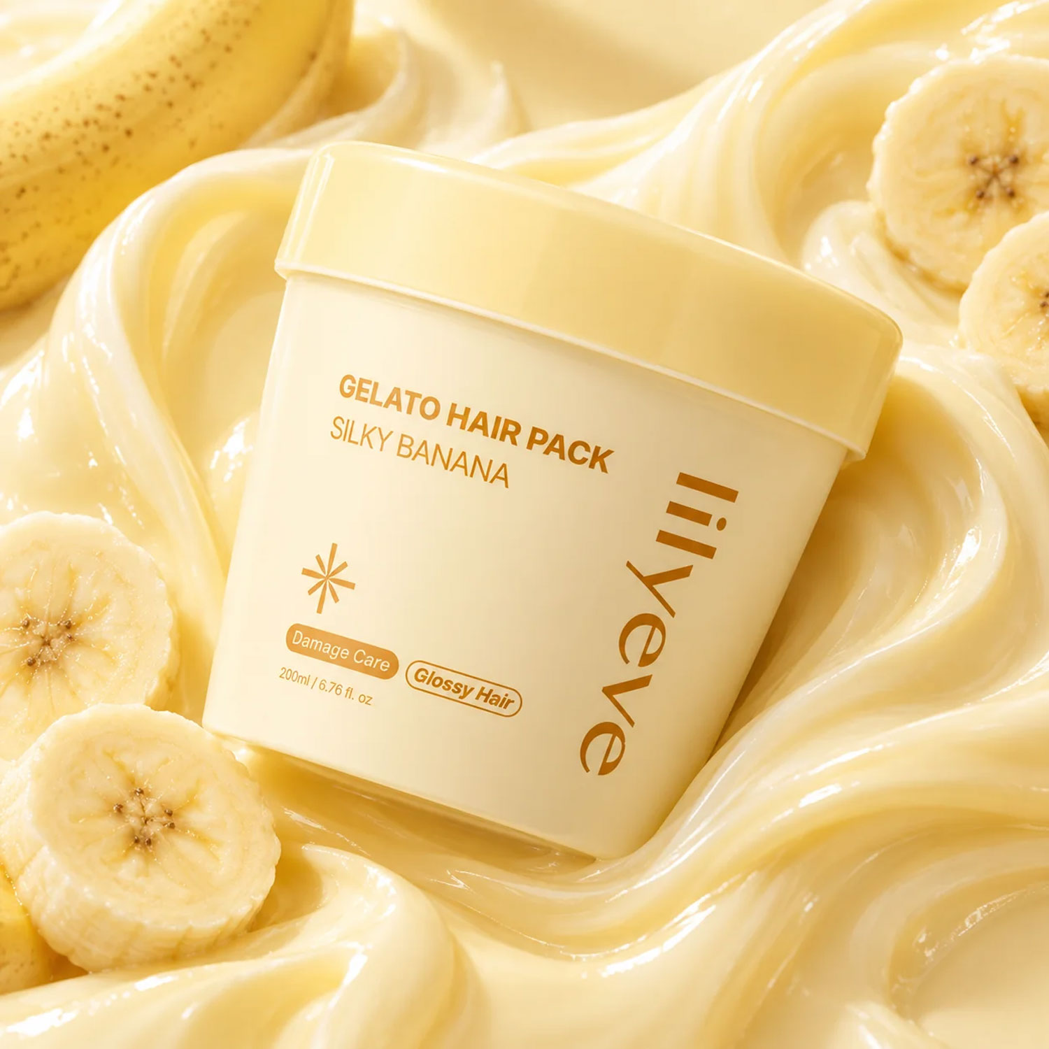 LILYEVE Repair:Turn Gelato Hair Pack Silky Banana 200ml