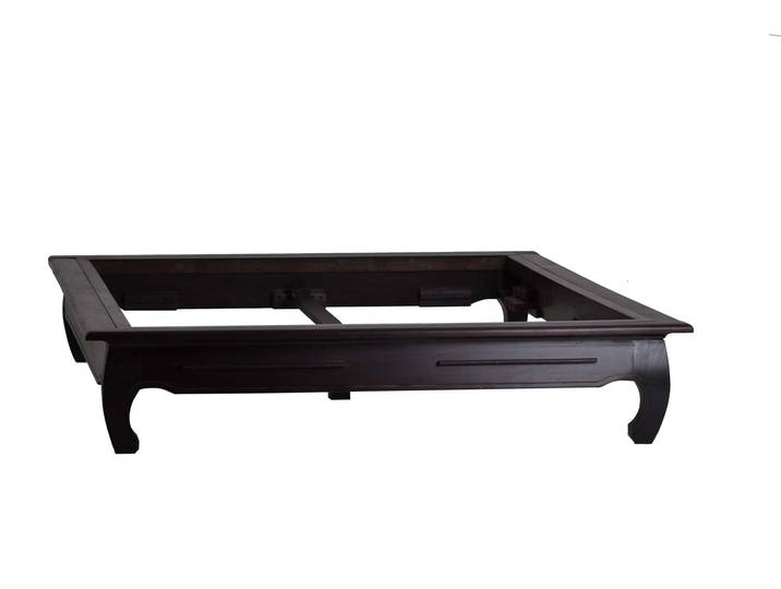 MiaMöbel Opium Bett Colombo 200x200cm Massivholz Pinie Kolonialstil Indien Indisch