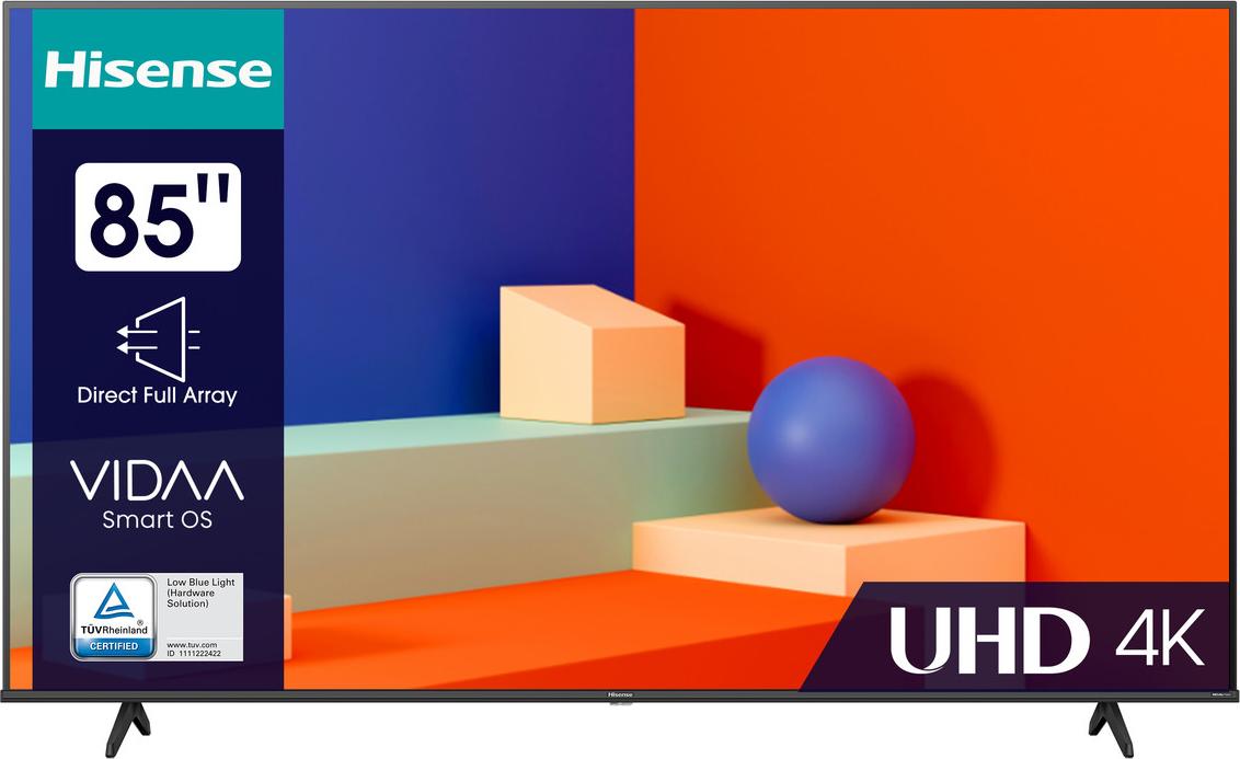 Hisense 85A69K Fernseher 2,16 m (85") 4K Ultra HD Smart-TV WLAN Schwarz