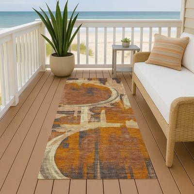 Addison Rugs Machine Washable Indoor/ Outdoor Modern Erie Chantille Rug