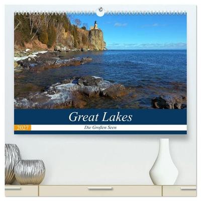 Great Lakes - Die großen Seen (hochwertiger Premium Wandkalender 2027 DIN A2 quer), Kunstdruck in Hochglanz