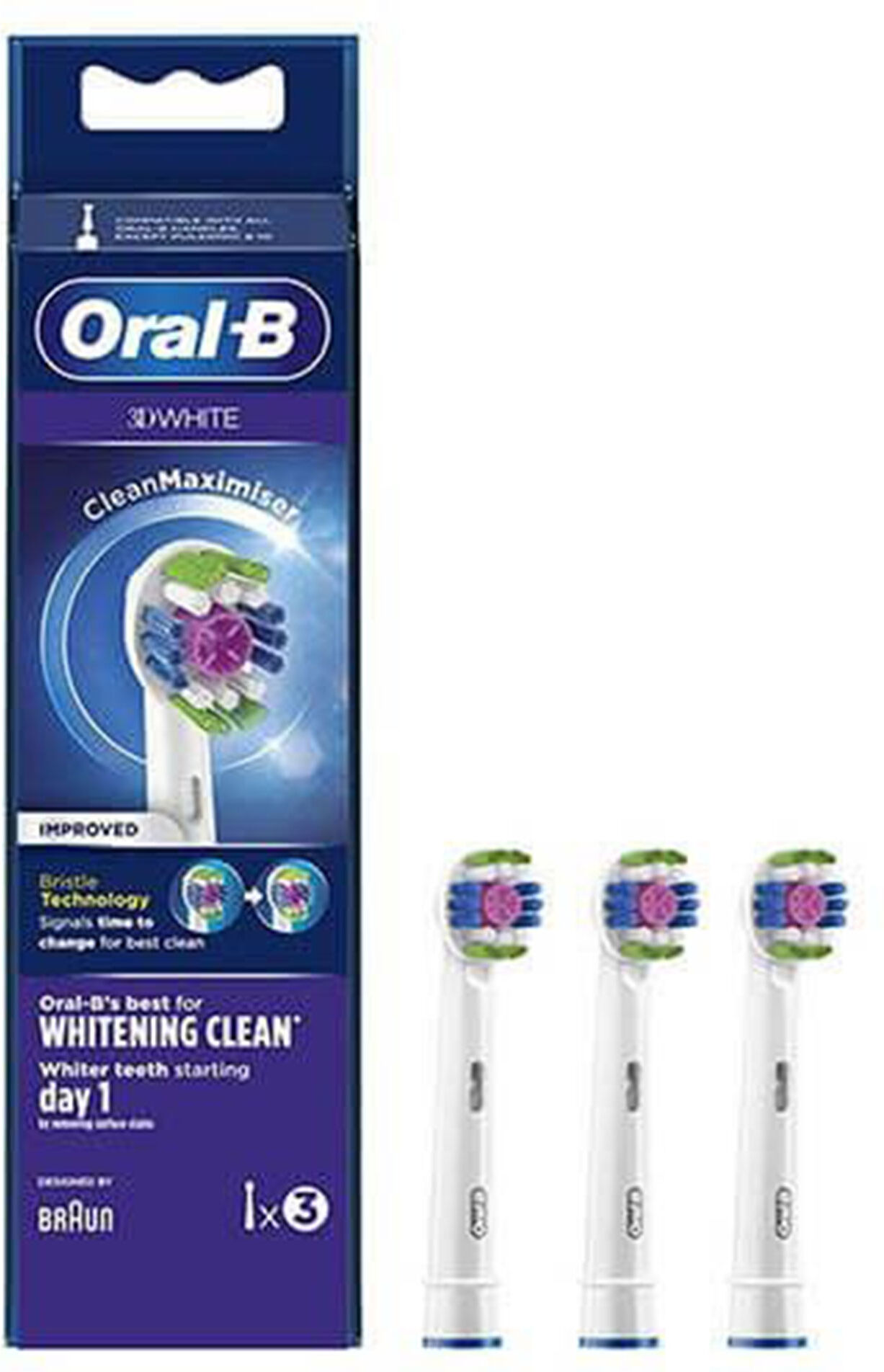 Oral-B Oralb Pw Refill 3D White 3Pz