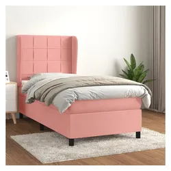 vidaXL, Boxspringbett, Jaiden (Block mit Quadraten) (80 x 200 cm)
