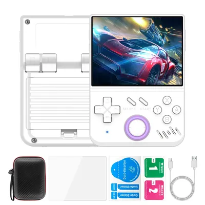 Mini Retro Handheld Video Game Console Portable Gaming Device With Linux System white 128gb