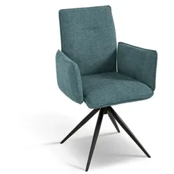 Komfort & Wohnen Stuhl Amarillo 6321-AA Stoff Blau Blue