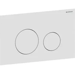 Geberit Sigma40 BetPl., rund, f. 2-Mengen-Sp. weiß matt, Etc
