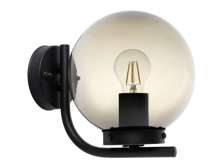 Eglo Wandlampe aussen Taverna Schwarz Stahl verzinkt B 25.5 cm IP44