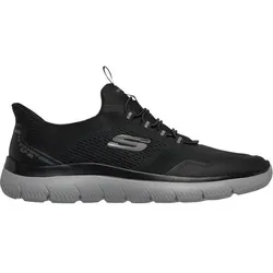 SKECHERS Herren Slipper SUMMITS-TOP RATE, Größe 45 in Schwarz Schwarz