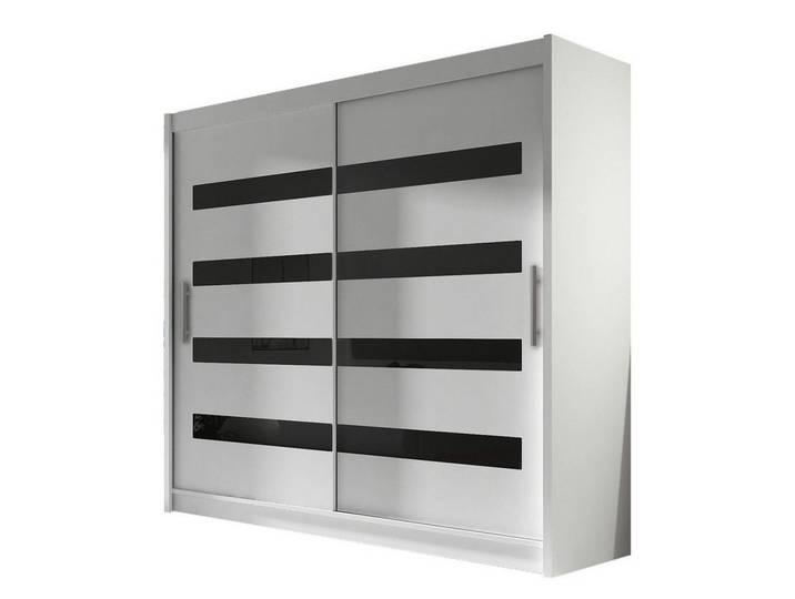MIRJAN24 Kleiderschrank London XI (Kleiderstange, Schiebetüren) Schiebetürenschrank, Garderobe, Schlafzimmer