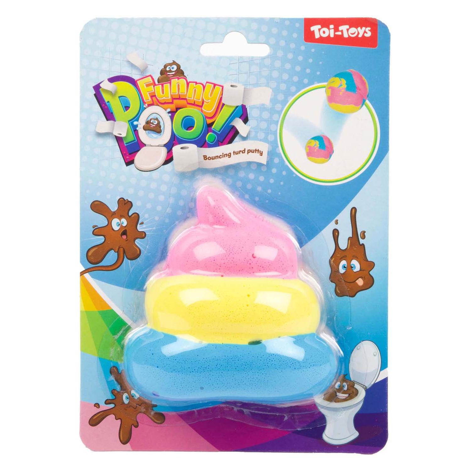Toi-Toys Lustiger hüpfender Kitt, Regenbogen-Kot (54734011)