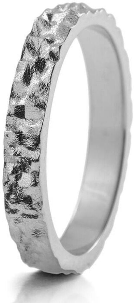 Lumoava Polku sormus 3mm, valkokulta