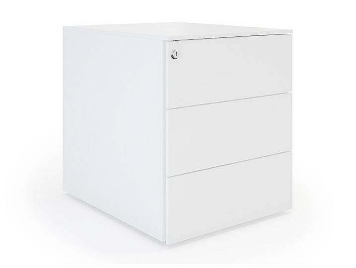 Caisson mobile métal Pro Design - 3 tiroirs - Blanc