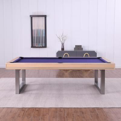 HomeSeason Maple Harmony 7ft Billiard Slate Pool Table with Dining Top
