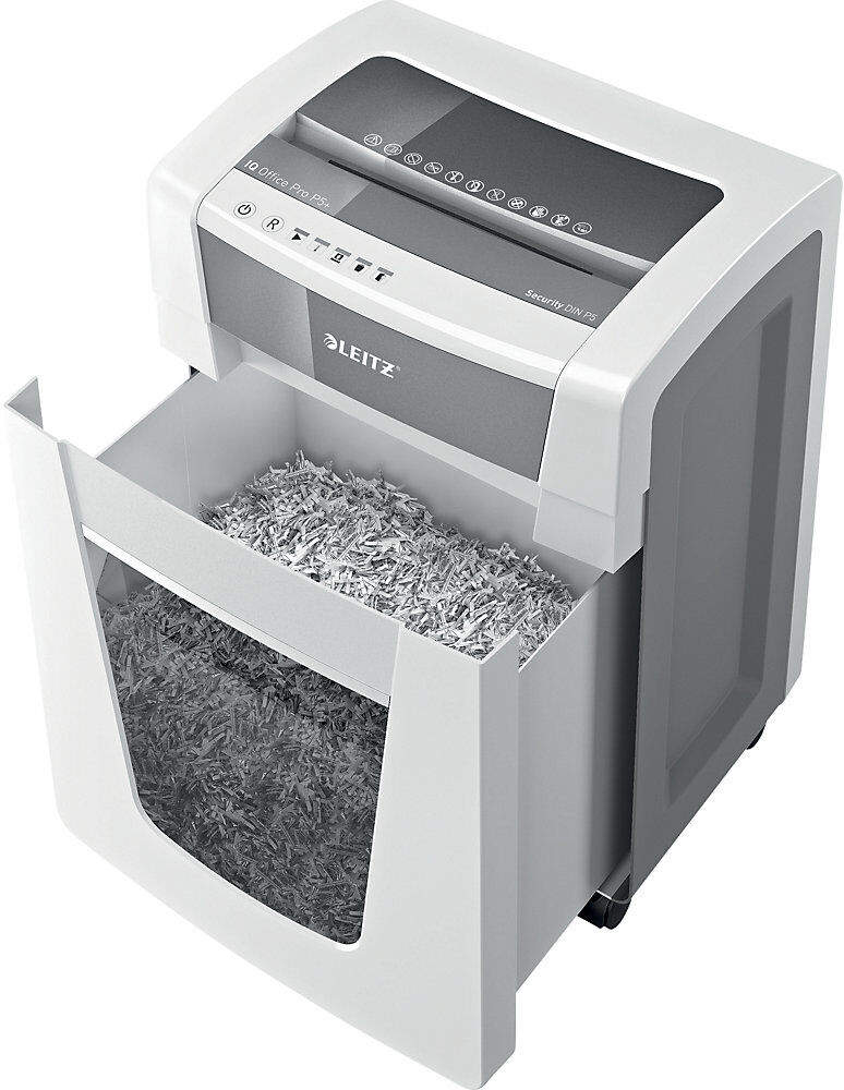 Aktenvernichter IQ OFFICE PRO, Super-Mikroschnitt, 7 Blatt, Auffangvolumen 30 l Leitz