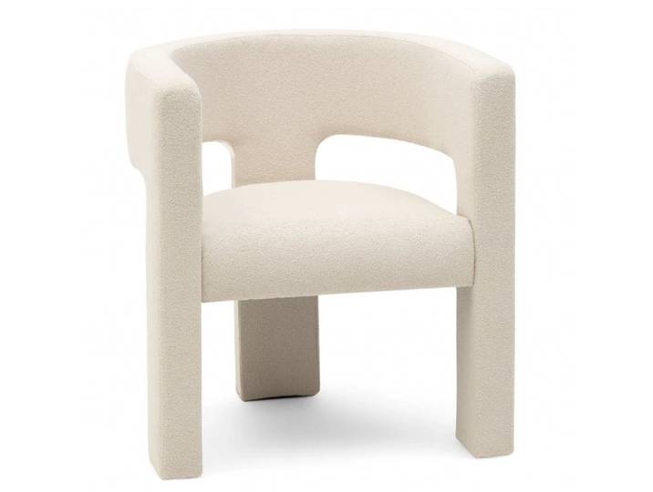 Hellbeiger Designer-Sessel ALPAH E