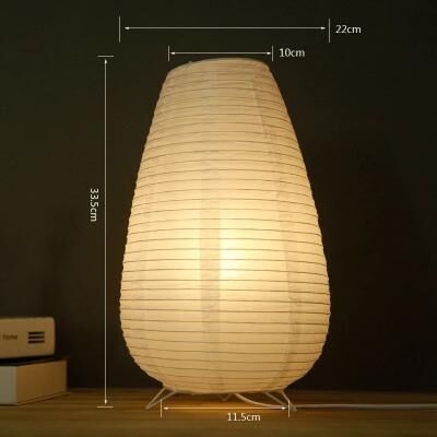 Inspired Living Wabi Sabi LED Table Lamp Nordic Bedside & Modern Desk Accent Light a eu