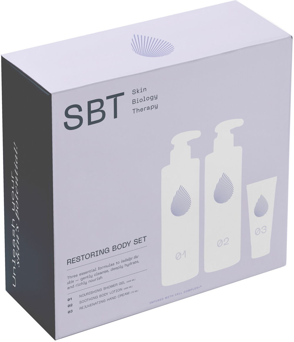 875ml SBT Restoring Body Set (Shower Gel 400ml + Body Lotion 400ml + Hand Cream 75ml)